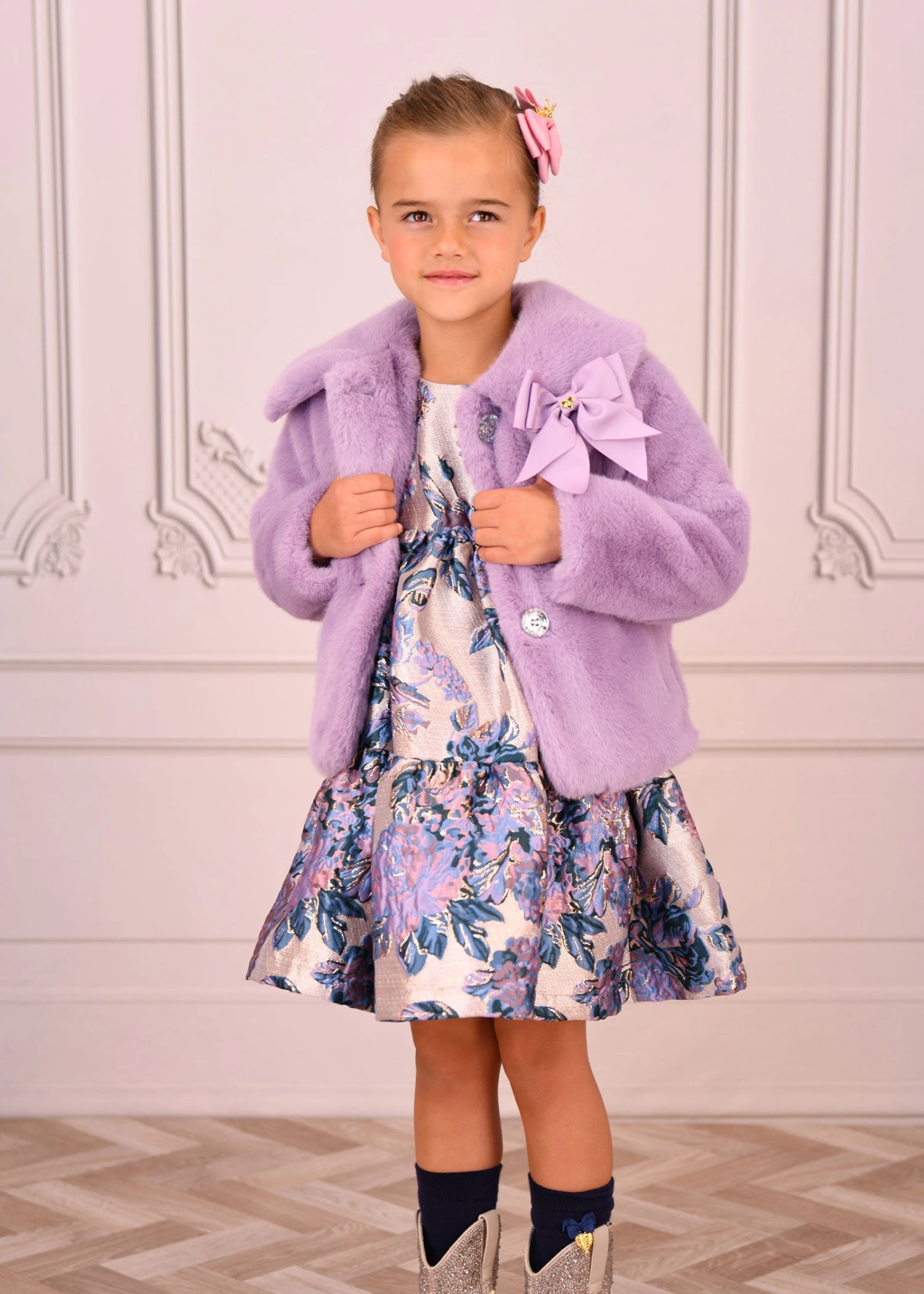 Nola Fur Jacket Lilac 4 Nola Fur Jacket Lilac - immagine 2