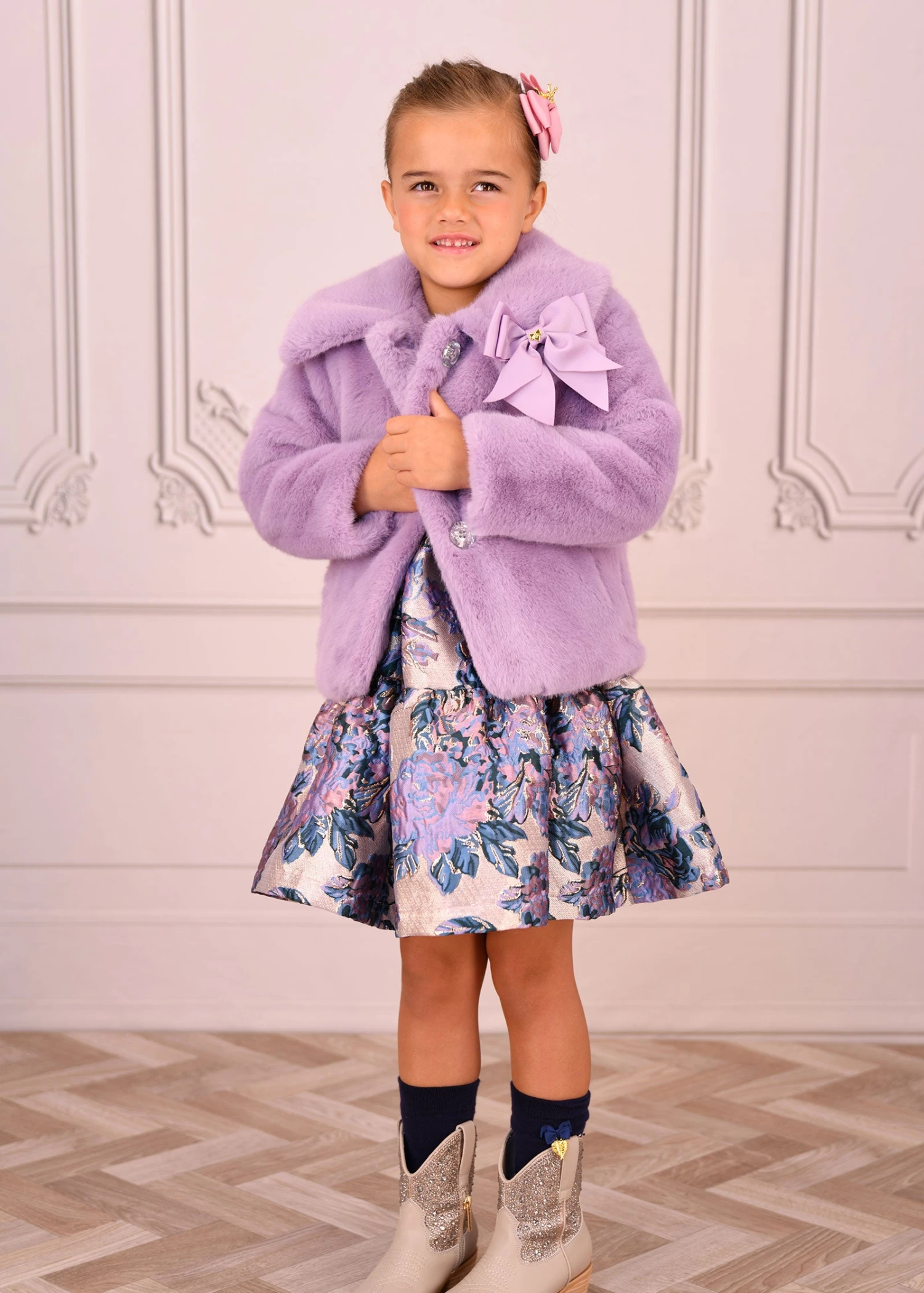 Nola Fur Jacket Lilac 5 Nola Fur Jacket Lilac - immagine 3