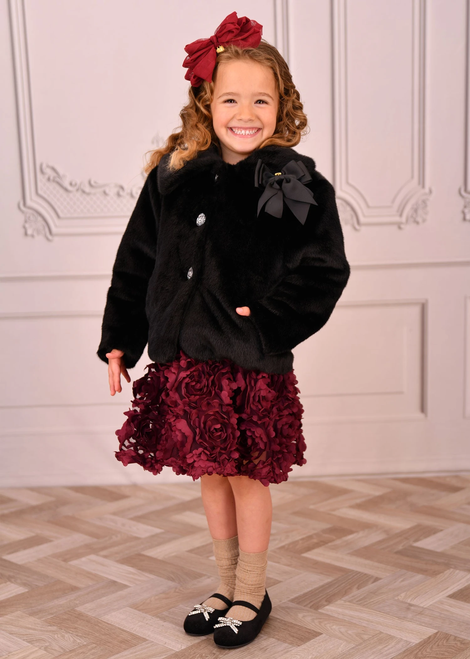 Nola Fur Jacket Black 4 Nola Fur Jacket Black - immagine 2