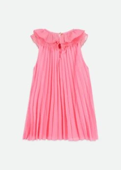 Norma Pleated Dress Begonia Pink -Angels Face Negozio Norma Dress Begonia Back