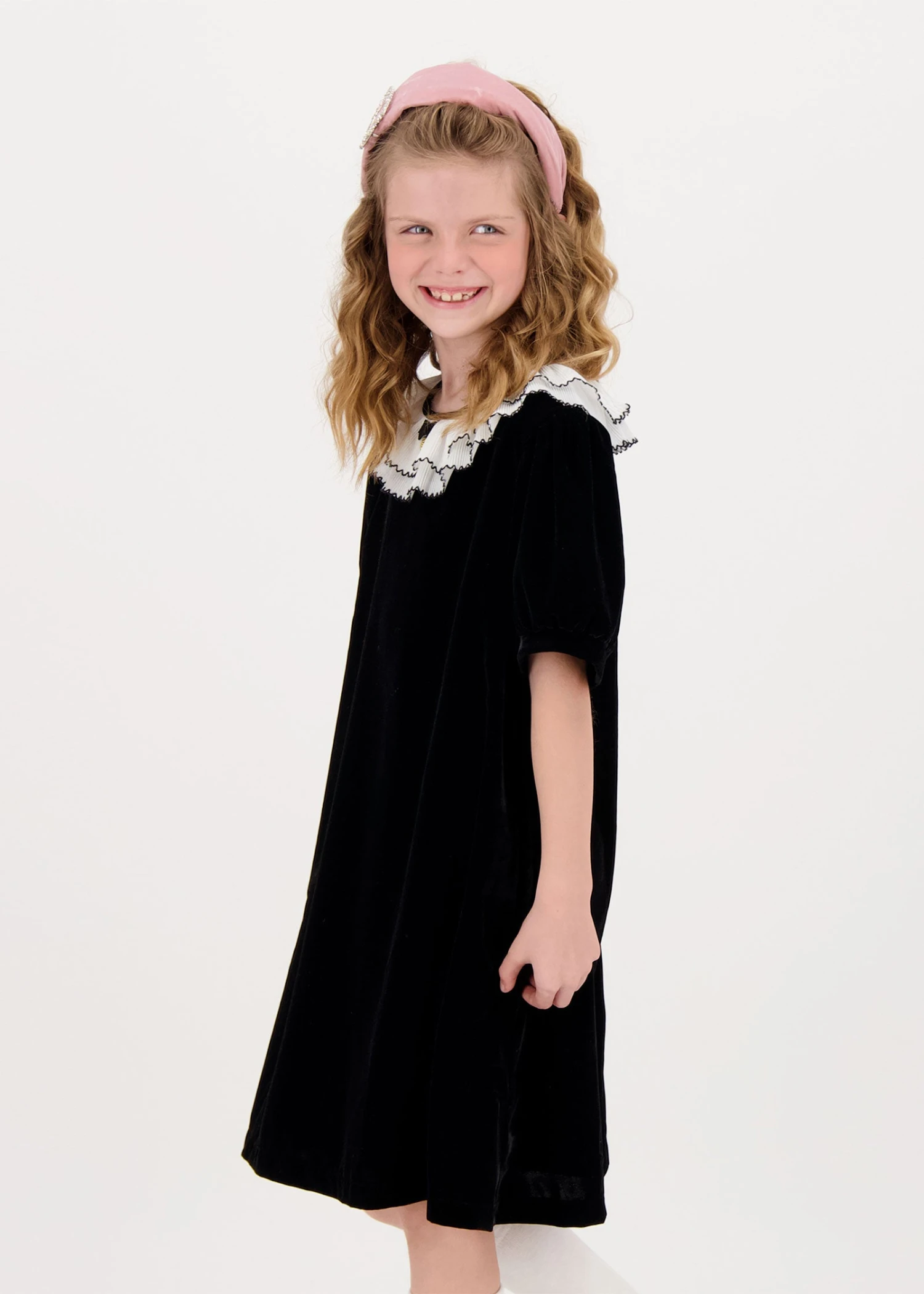 Oprah Velvet Dress Black 6 Oprah Velvet Dress Black - immagine 4