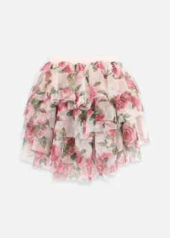 Patsy Roses Tulle Skirt Pink -Angels Face Negozio Patsy Skirt Rose Back