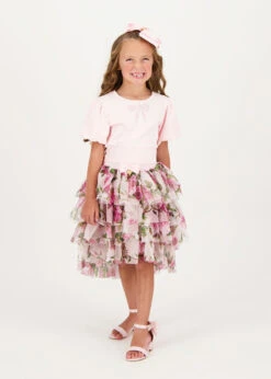 Patsy Roses Tulle Skirt Pink -Angels Face Negozio Patsy Skirt Pink Lifestyle 1