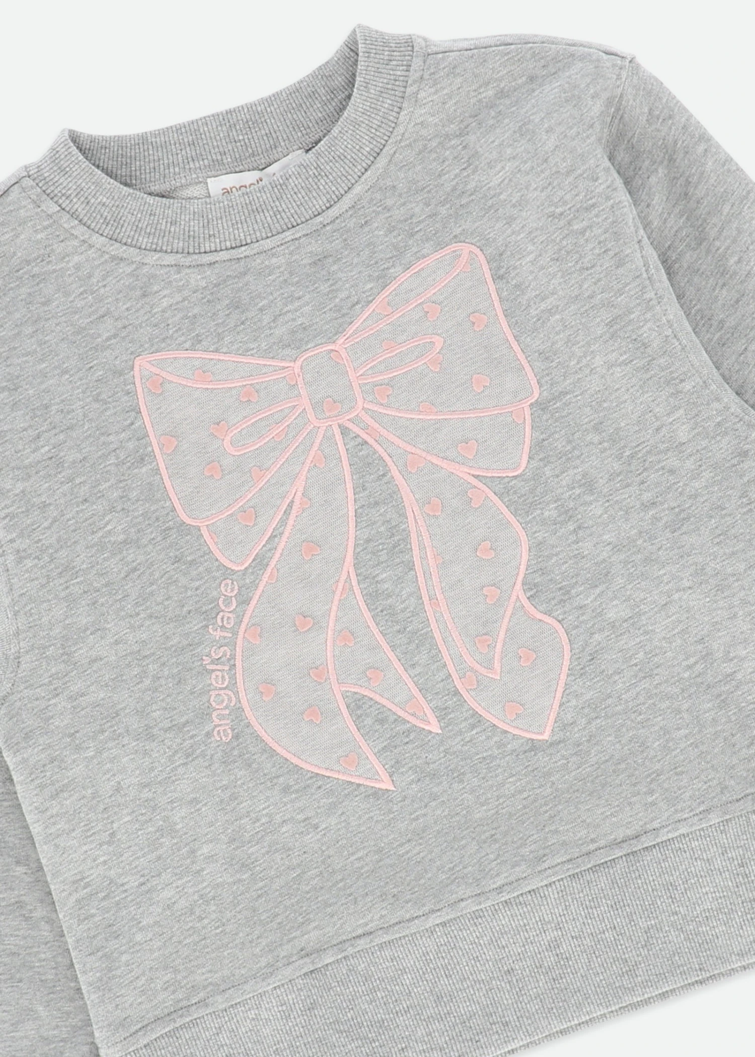 Paula Sweat With Heart Tulle Bow Grey 8 Paula Sweat With Heart Tulle Bow Grey - immagine 6