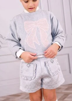 Paula Sweat With Heart Tulle Bow Grey 11 Paula Sweat With Heart Tulle Bow Grey -Angels Face Negozio Paula Sweat Jumper Grey Lifestyle 4fd5822a 35ca 4401 8880 383687d53d06