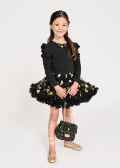 Tutu Of Hearts Black (Without Box) -Angels Face Negozio Pixie Skirt BlackHearts 2