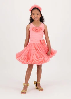 Pixie Tutu Skirt Coral -Angels Face Negozio Pixie Tutu Coral Lifestyle 1