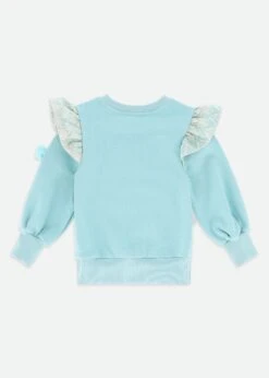 Posh Sweat Top Porcelain Blue 11 Posh Sweat Top Porcelain Blue -Angels Face Negozio Posh Sweat Blue Back