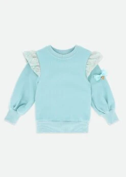 Posh Sweat Top Porcelain Blue