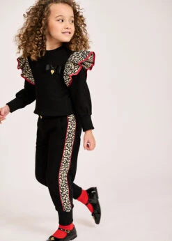 Posh Jogger Black With Gold -Angels Face Negozio Posh Jogger Black Leopard Lifestyle 1