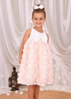 ReeRee 3D Roses Dress Snowdrop/Pink -Angels Face Negozio ReeRee Dress Snowdrop Lifestyle