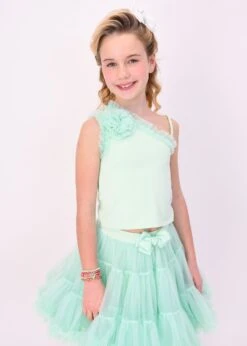 Reese One Shoulder Top Mint -Angels Face Negozio Reese Top Mint Lifestyle 1 1