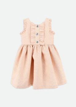 Rhiannon Jacquard Dress Rose Gold