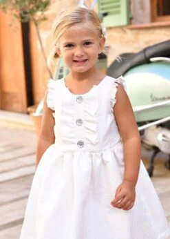 Rhiannon Jacquard Dress Snowdrop 9 Rhiannon Jacquard Dress Snowdrop -Angels Face Negozio Rhiannon Dress Snowdrop Campaign 1