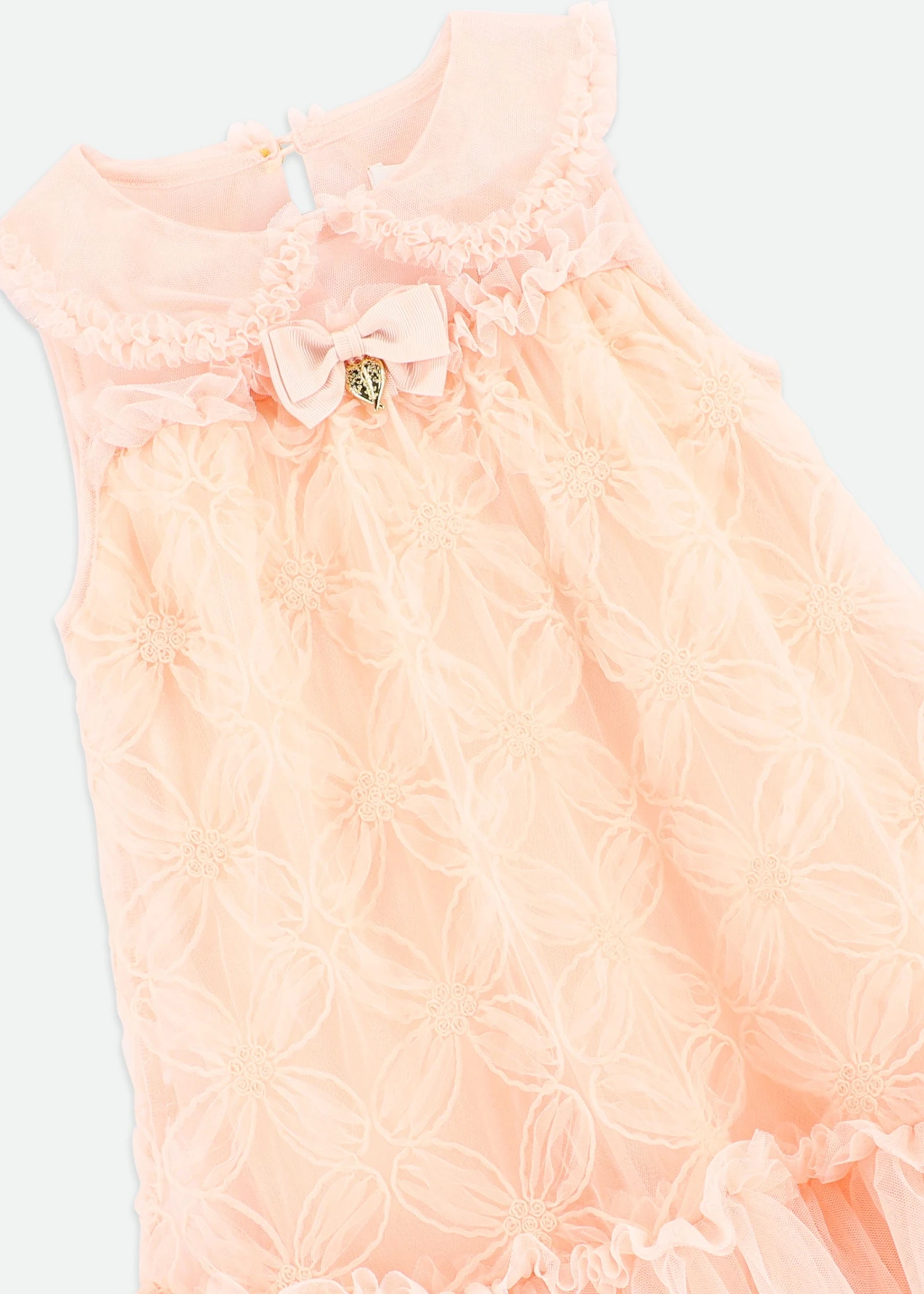 Ricarada 3D Daisy Tulle Dress Blush 6 Ricarada 3D Daisy Tulle Dress Blush - immagine 4