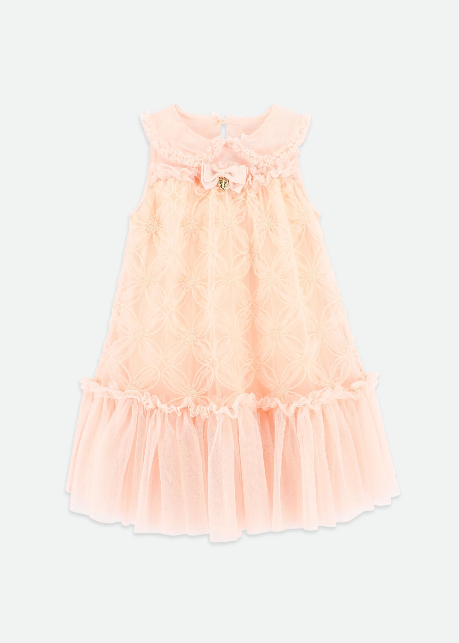 Ricarada 3D Daisy Tulle Dress Blush 3 Ricarada 3D Daisy Tulle Dress Blush
