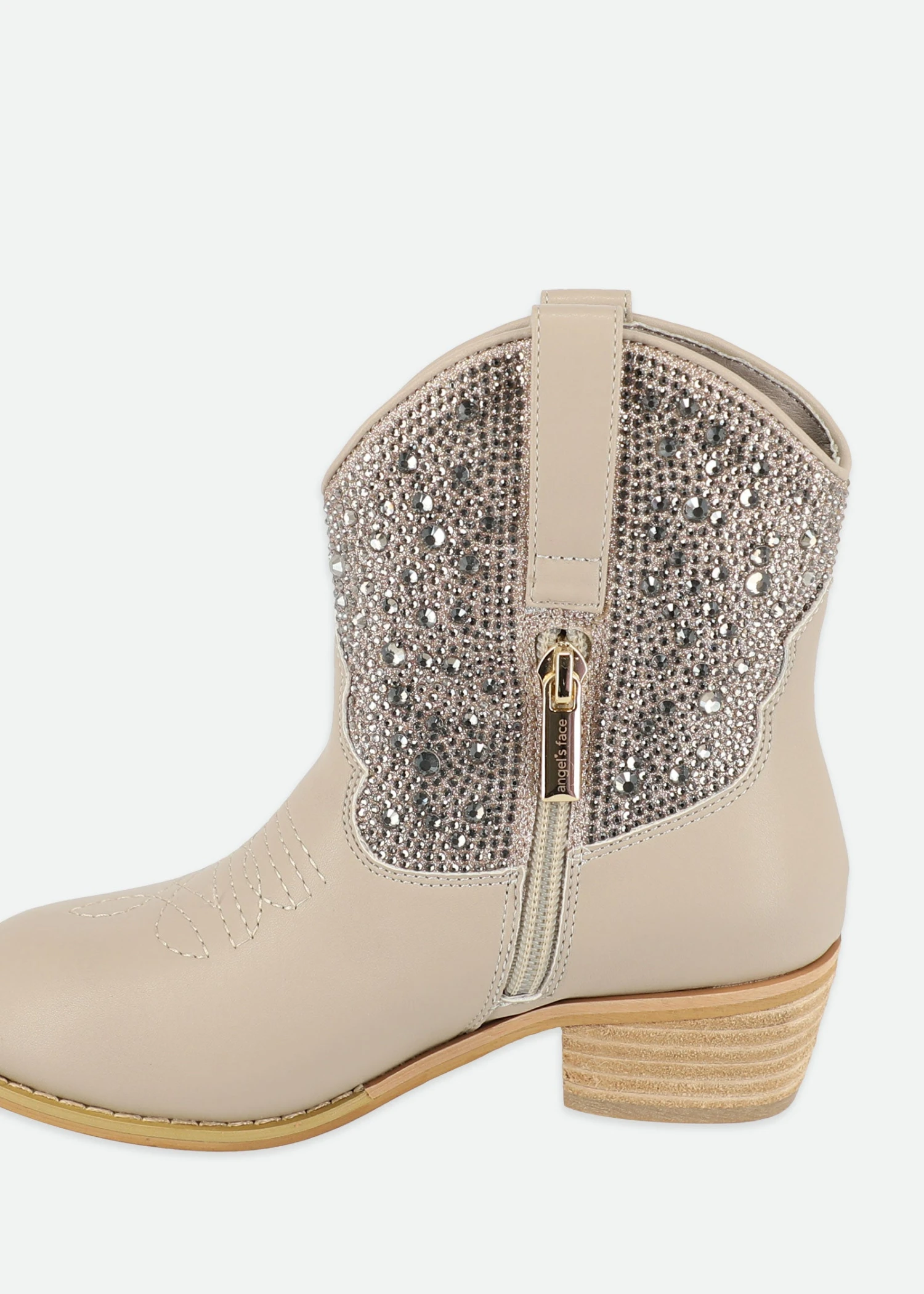 Rio Crystal Cowboy Boot Taupe 6 Rio Crystal Cowboy Boot Taupe - immagine 4