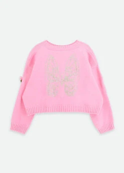 Roberta Cropped Jumper With Wings Rose