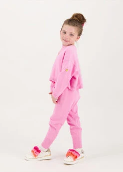 Roberta Cropped Jumper With Wings Rose -Angels Face Negozio Roberta Jumper Hot Pink Lifestyle