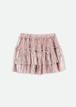 Rock Skirt Pink Metallic -Angels Face Negozio Rock Skirt Pink Back