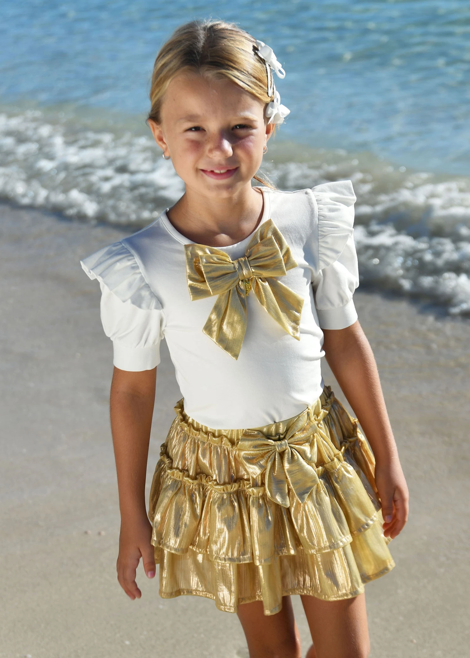 Rock Skirt Gold Metallic 4 Rock Skirt Gold Metallic - immagine 2