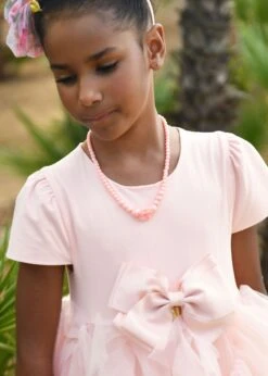 Rose Necklace Peach -Angels Face Negozio Rose Necklace Peach Campaign