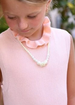 Rose Necklace Vanilla -Angels Face Negozio Rose Necklace Snowdrop Campaign