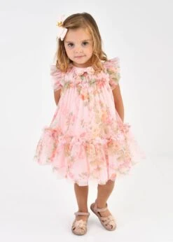 Rosebud Primrose Baby Dress Peach -Angels Face Negozio Rosebud Dress Peach Lifestyle