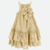 Rosemary Dress Gold Metallic -Angels Face Negozio Rosemary Dress Gold Front