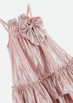 Rosemary Dress Pink Metallic 12 Rosemary Dress Pink Metallic -Angels Face Negozio Rosemary Dress Pink Detail