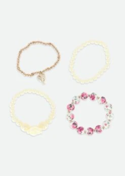 Rose Bracelet Set Vanilla
