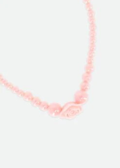 Rose Necklace Peach -Angels Face Negozio Roses Necklace Peach Detail