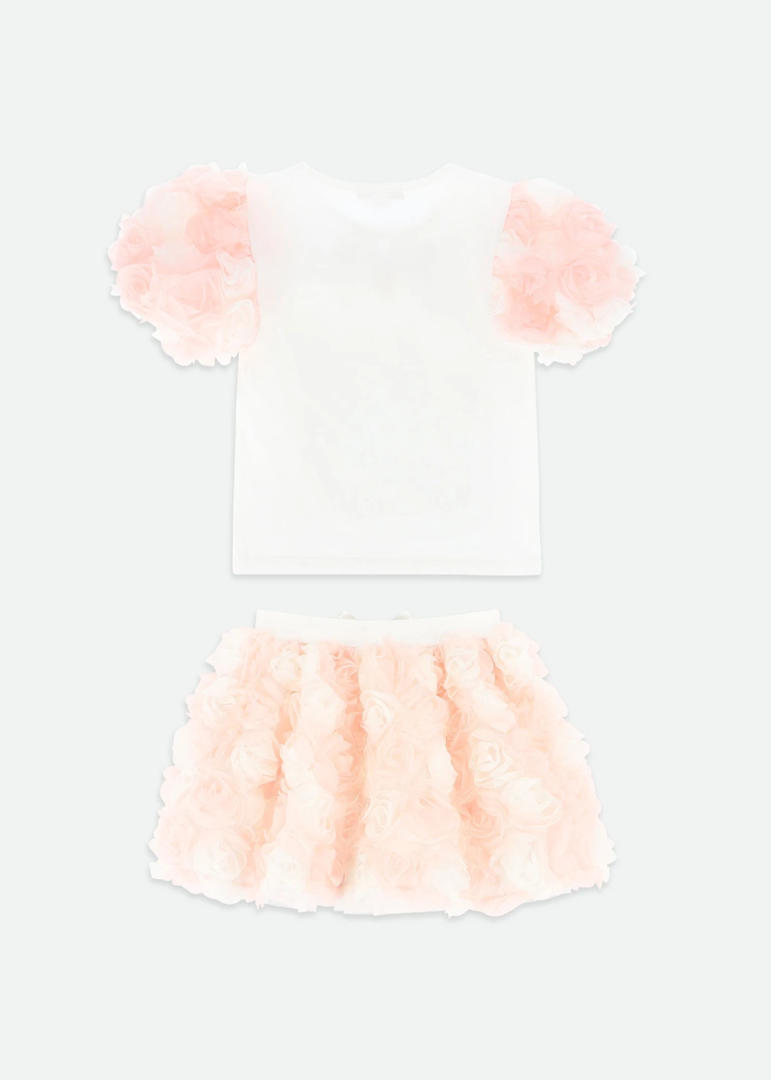 Roses Top And Skirt Set Snowdrop/Pink 8 Roses Top And Skirt Set Snowdrop/Pink - immagine 6