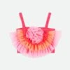 Rosetta Blooming Marvellous Tulle Top Fuchsia 1 Rosetta Blooming Marvellous Tulle Top Fuchsia -Angels Face Negozio Rosetta Top BM Front
