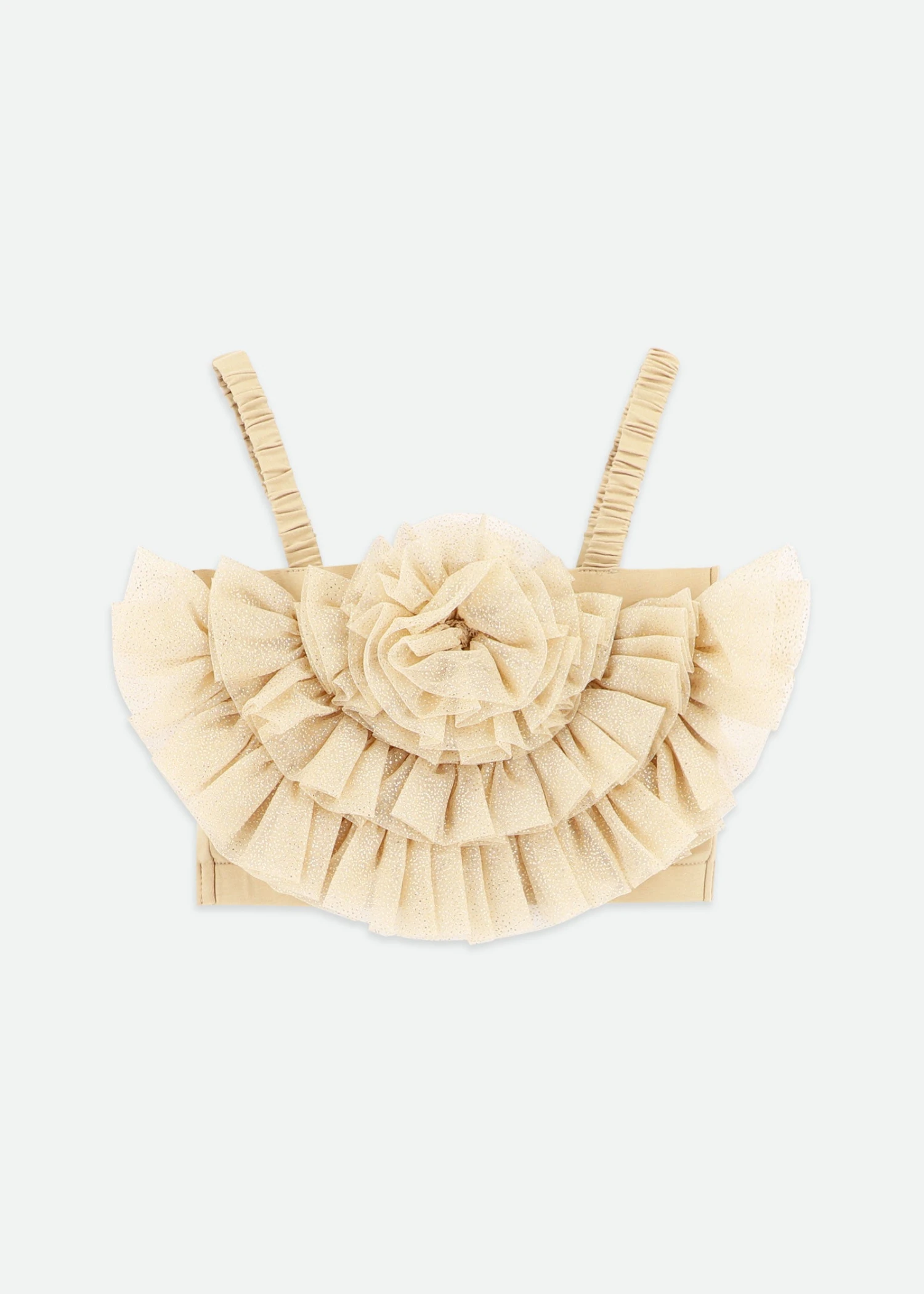 Rosetta Tulle Top Sand Sparkle 3 Rosetta Tulle Top Sand Sparkle