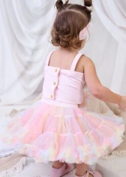 Kitty Baby Tutu Skirt Rainbow -Angels Face Negozio Rosetta Baby Top Rainbow Lifestyle