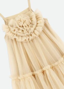 Rosheen Tulle Dress Gold -Angels Face Negozio Rosheen Dress Gold Detail