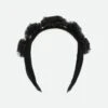 Rosie Tulle Aliceband Black Sparkle -Angels Face Negozio Rosie Headband Black Front 1