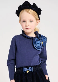 Rosie Alice Band Navy -Angels Face Negozio Rosie Headband Navy 1