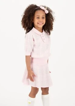 Rosina Knitted Co-ord Fairy Pink 8 Rosina Knitted Co-ord Fairy Pink -Angels Face Negozio Rosina Set Fairy Pink Lifestyle 1