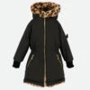 Roxy Reversible Coat Black -Angels Face Negozio Roxy Reversible Coat Black Front