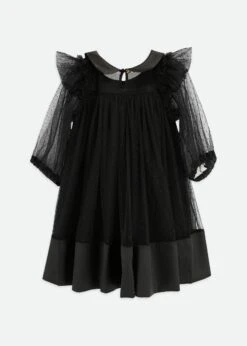 Roz Spotted Tulle Dress Black 11 Roz Spotted Tulle Dress Black -Angels Face Negozio Roz Dress Black Back