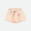 Ruthie Bow Jacquard Shorts Rose Gold 2 Ruthie Bow Jacquard Shorts Rose Gold -Angels Face Negozio Ruthie Short Gold Front