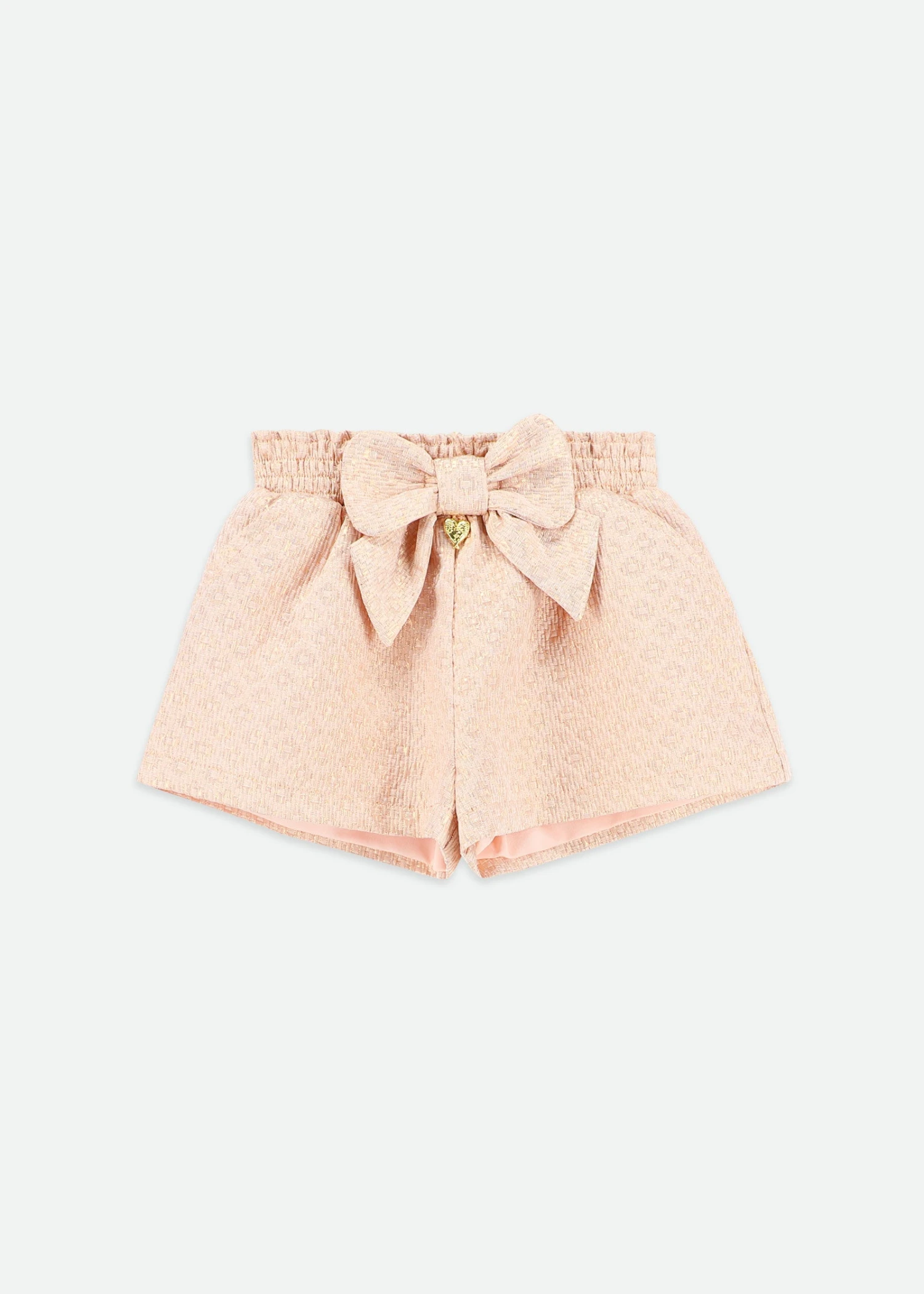 Ruthie Bow Jacquard Shorts Rose Gold 3 Ruthie Bow Jacquard Shorts Rose Gold