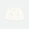 Ruthie Bow Jacquard Shorts Snowdrop -Angels Face Negozio Ruthie Short Snowdrop Front