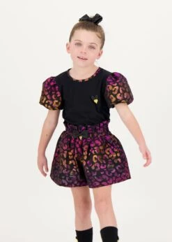 Ruthie Multi Leopard Shorts Black -Angels Face Negozio Ruthie Shorts Black Lifestyle