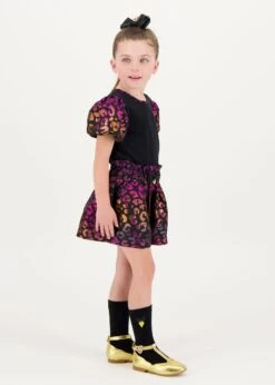 Ruthie Multi Leopard Shorts Black -Angels Face Negozio Ruthie Shorts Black Lifestyle 1