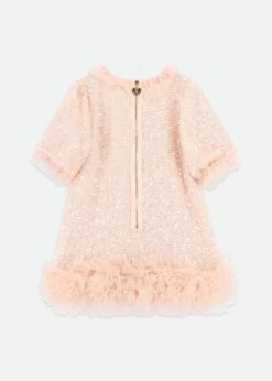 Sasha Sequin Dress Blush Pink 11 Sasha Sequin Dress Blush Pink -Angels Face Negozio Sasha Dress Blush Back