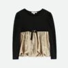 Saskia Metallic Ballon Top Black/Gold -Angels Face Negozio Saskia Top Black Front 245ad61a 4920 478a bf3b c15f07b39110