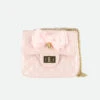 Skyla Quilted Pearl Pink Bag -Angels Face Negozio Skyla Bag Pink Front